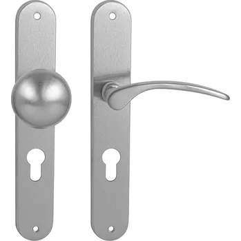 MPK - LAURA PZ otvor pro vložku, 90 mm, koule/klika pravá OCS - Chrom broušený