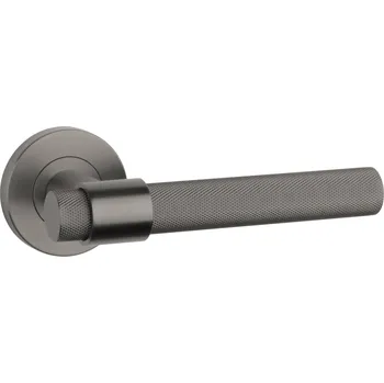 Dveřní kování SH - OVAL - R 1743 PRO 8 MM klika/klika, bez spodní rozety T PVD - Titan PVD