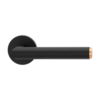 Dveřní kování GK - LUCIA SELECT - R klika/klika, bez spodní rozety Grafit černá / měď (52)