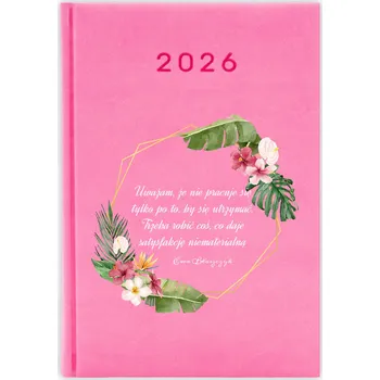 Kalendář Knižkový kalendář 2026 A5 FunnyCase růžový