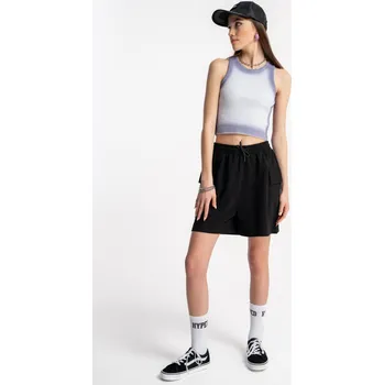 Dívčí kraťasy Reporter Young | Dívčí černé teplákové kraťasy s našitými kapsami - Barva ČERNÁ, Velikost 152 251-0113G-43-100-1