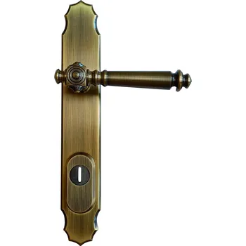 Dveřní kování BERNAT MOUNTING Bernat bezpečnostní kování Antique K1 Provedení: PZR klika pravá/klika, Povrchová úprava: surová mosaz, Rozteč: 72 mm