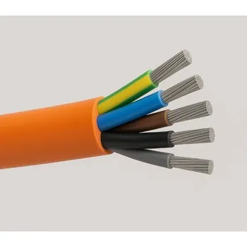 elektrický kabel PRAFlaDur-J 5x6 RE P60-R* Kabel silový vhodný do elektroinstalačních kanálů trubek lišt nebo přímo do stavebních konstrukcí