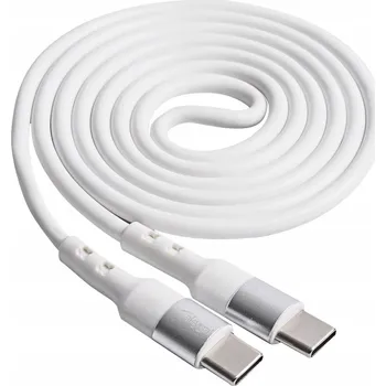 Datový kabel Kabel Akyga USB typ C - USB typ C 1 m bílý