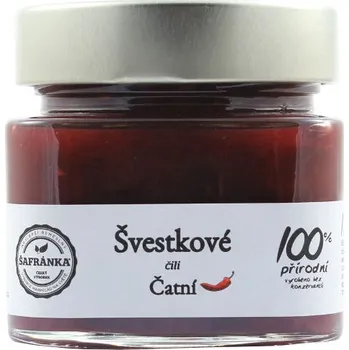 Švestkové čili čatní 270 g - Marmelády Šafránka s.r.o.