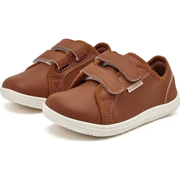 Chlapecké tenisky Dětské barefoot boty HOBIBEAR IVY KIDS (vegan kůže) Barva: Hnědá, Velikost: 28
