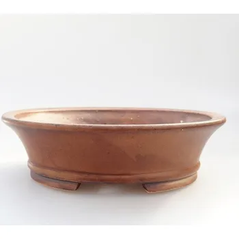 Květináč Keramická bonsai miska 13,5 x 12 x 4 cm hnědá 1194-T241611