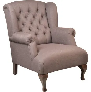 Křeslo Solenzara Sametové křeslo Maya Wing - NC-7112 Vyberte si ze sametů: EP-005, Povrchová úprava nohou: Antique Forest Oak S545L