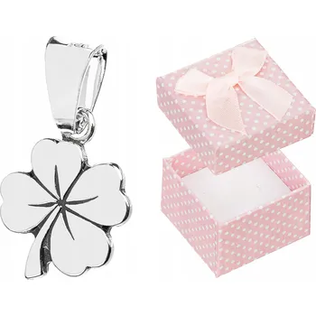 Přívěsek Stříbrný Přívěsek Čtyřlístek , Jetel 925 Stříbro oxidované