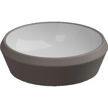 Umyvadlo na desku Cruise, keramické, dvoubarevné, 45x45 cm, CRLAVRO45BI000029