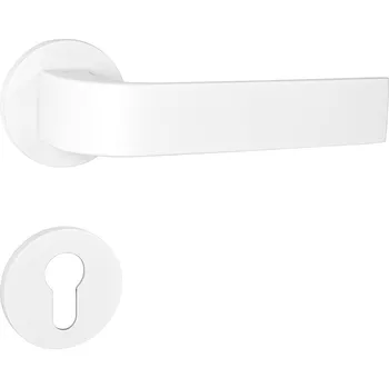 Dveřní kování TI - CINTO - R 2732 5S klika/klika, rozety PZ WS - Bílá matná (152)