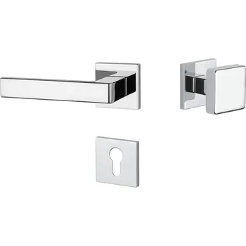 Dveřní kování AT - SULLA - HR 7S rozety PZ, madlo/klika levá OC - Chrom lesklý