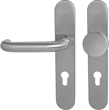 MPK - COSLAN SPECIÁL - SOD PZ otvor pro vložku, 90 mm, koule/klika levá BN - Broušená nerez