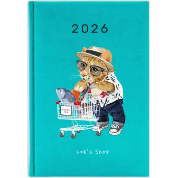 Kalendář Knižkový kalendář 2026 A5 FunnyCase modrý