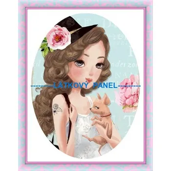 Panel bavlna - HOLČIČKY-190-09