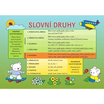 Čj slovní druhy - Pomůcka pro školáky