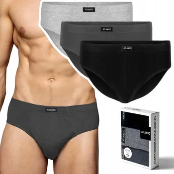 Slipy Klasické slipy ATLANTIC 100% bavlna 3BMP-006 XL