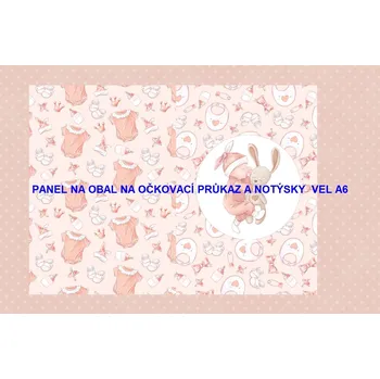 Panel bavlna - obal na očkovací průkaz nebo notýsek A6 - 228-156