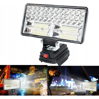 Svítilna 8CALOVÁ 84LED LAMPA PRO MAKITA 18V halogen PRACOVNÍ SVĚTLO SVÍTILNA SE 2X USB