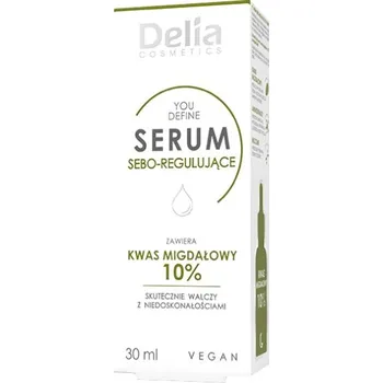 Pleťové sérum Delia sebo-regulační sérum na obličej s 10% mandlovou kyselinou, 30 ml