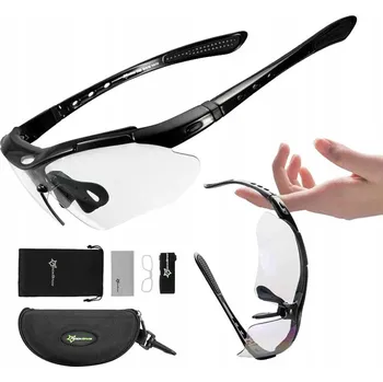 Sluneční brýle Rockbros 10143 Cyklistické fotochromatické brýle UV400, černé