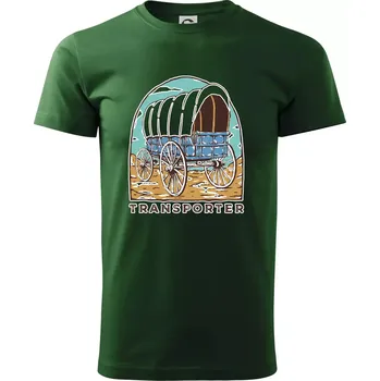 Transporter - Triko extra velké (5-8XL) - 6XL ( Lahvově zelená )