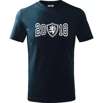 Chlapecké tričko Narozeninový motiv - znak - 2018 - Tričko dětské bavlněné - 104-110cm / 3-4 roky ( Námořní modrá (velmi tmavá - téměř černá) )