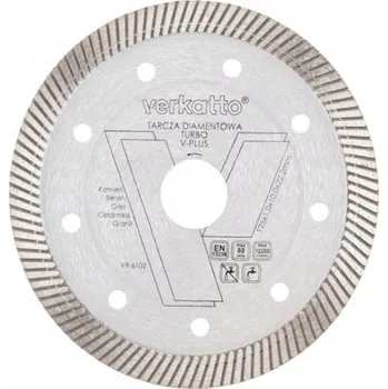 Příslušenství k brusce Řezný kotouč Verkatto Turbo V-Plus 125x1,0x10x22,2 mm