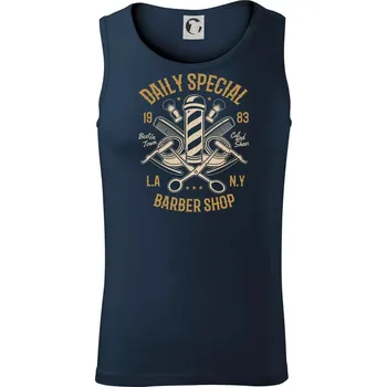 Daily Special Barber Shop - Tílko pánské Core - L ( Námořní modrá (velmi tmavá - téměř černá) )