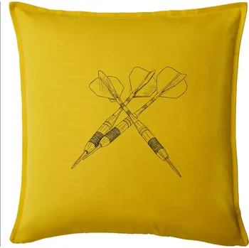 Polštář Šipky kresba - Polštář 50x50 - 50x50 - Včetně výplně ( Žlutá )