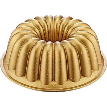 Forma na pečení Forma na bábovku 25cm litý hliník zlatá