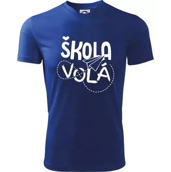 Chlapecké tričko Škola volá - Dětské triko sportovní (dresovina) - 122 cm/6 let ( Královská modrá )