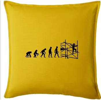 Polštář Evoluce lešení - Polštář 50x50 - 50x50 - Pouze potah ( Žlutá )