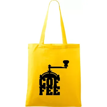 Coffee mlýnek - Taška bavlněná - 42 x 38 cm ( Žlutá )