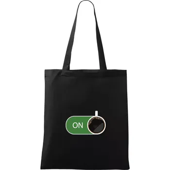 Káva ON - Taška bavlněná - 42 x 38 cm ( Černá )