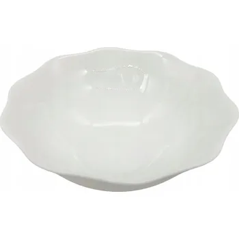 MISKA SALÁTOVÁ MÍSA KERAMICKÁ BÍLÁ VINTAGE VOLÁN 15 CM