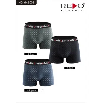 Boxerky Pánské boxerky Redo – pohodlné bavlněné s elastanem, směs barev 3xl i170_1R7815