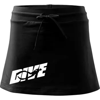 Dámská sukně Freediving - Dive - Sportovní sukně - two in one - L ( Černá )