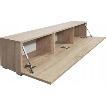 Televizní stolek TV stolek/komoda pod televizor, závěsná/stojící, 135x30x30 cm, dub Sonoma