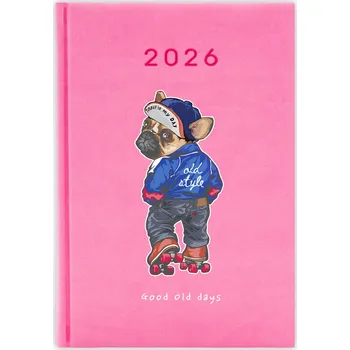 Kalendář Knižkový kalendář 2026 A5 FunnyCase modrý