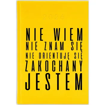 Diář Knižní diář 2026 A5 FunnyCase žlutý
