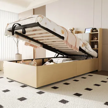 Postel Jednolůžková dřevěná postel Arhatreya 90x200 cm borovice