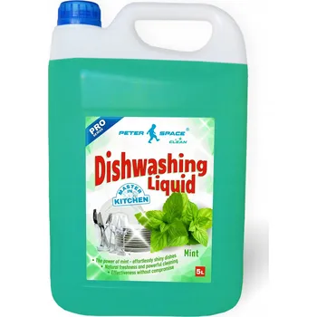 Mycí prostředek Prostředek na mytí nádobí Peter Space s vůní máty 5 l