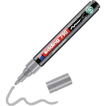 Lakový popisovač Edding 790 PCR, stříbrný