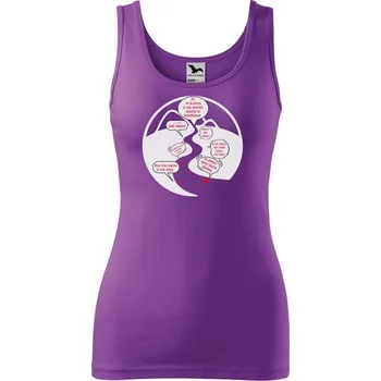 Dámské tričko DOBRÝ TRIKO Dámské vodácké tílko NA ŘECE Velikost: L, Barva: Fialová