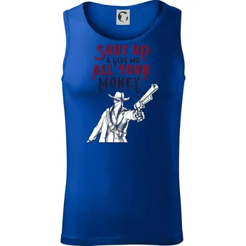 Shut Up and Give Me All Your Money - Tílko pánské Core - XL ( Královská modrá )