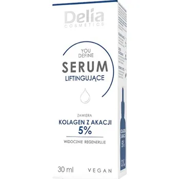 Pleťové sérum Delia zpevňující sérum na obličej s 5% kolagenem, 30 ml