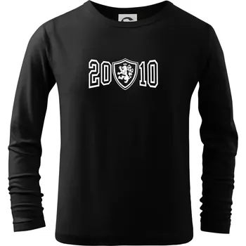 Chlapecké oblečení Narozeninový motiv - znak - 2010 - Triko dětské Long Sleeve - 146 cm/10 let ( Černá )