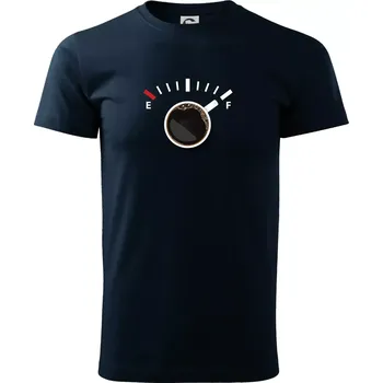 Káva jako palivo - Triko extra velké (5-8XL) - 8XL ( Námořní modrá (velmi tmavá - téměř černá) )