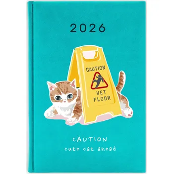 Kalendář Knižkový kalendář 2026 A5 FunnyCase modrý